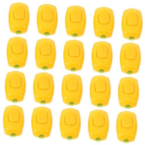 KONTONTY 20piezas Interruptor De Cabecera Para Lámpara De Mesa Pequeño y Práctico Interruptor De Luz Botón Para Lámpara De Noche y Control De Intermedio