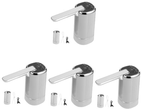 OSALADI 4piezas Dispensador De Agua Eléctrico Automático para Botellas De Bomba Recargable Diseño Plegable Compatible Diferentes Capacidades Uso Fácil Presionar Un Botón