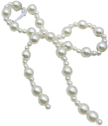 Greabuy Schlüsselanhänger für Frauen, modischer einfacher Anhänger, Perlen, Handykette, schöner Handy-Schmuck, eleganter Schlüsselanhänger, stilvolle Schleife, Taschenanhänger für Schlüsseltasche,