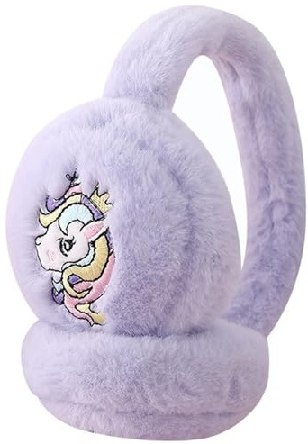 IHCEMIH Ear Muffs Girls Boys Earmuffs Fluffy Plush Adjustable Earmuff Winter Accessories Soft Ear Warmers Running Skiing Ears Covers Protectors from Wind Cold Outdoor Gift for Childrens Women