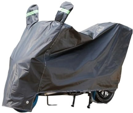 FJIXUO Motorrad Abdeckplane Baumwoll-Motorradabdeckungen, universelle wasserdichte Abdeckung for Roller, Fahrrad, Motor, Sonne, Regen, ganzjährig(XXL)