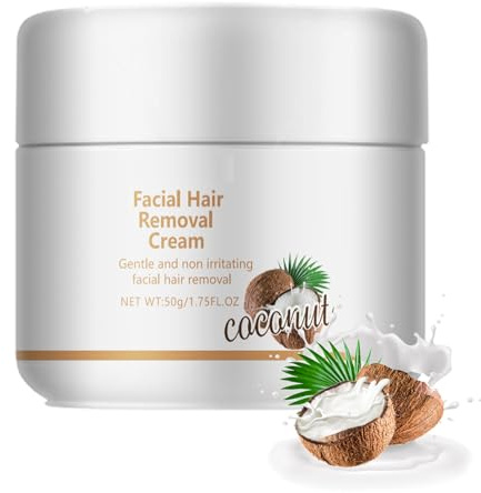 Eliminador de vello facial para mujeres, extracto de coco sin dolor, crema depilatoria suave para zona íntima, bikini y cuerpo
