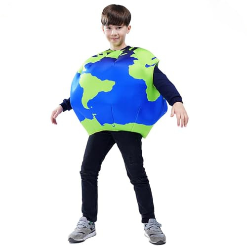 SEA HARE Unisex Earth 3D Kostüm für Kinder, lustiges Party Event Kostüm (Einheitsgröße)