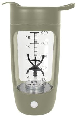 Shaker per proteine USB, completamente automatico, ricaricabile, per sport, portatile, per proteine in polvere, tazza di compleanno (D, taglia unica)