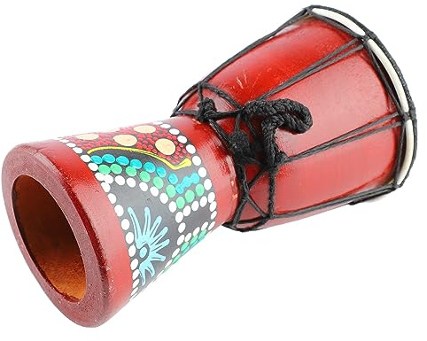 Afrikanische Trommel 5in Holz Djembe Hand Percussion Instrument Crisp Sound ideal für Mini -Erwachsene