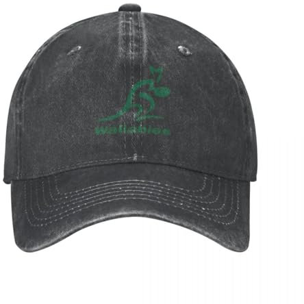 IUUGJEIX Basecap Australien Rugby Wallabies Gelb Wallabies Denim Außen Einstellbare Casquette Streetwear Cowboy Hut