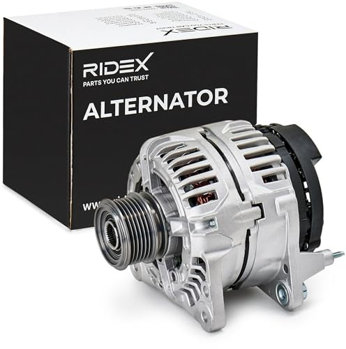 RIDEX 4G0231 Lichtmaschine 90A Generator LiMa 14V 12V Alternator mit Freilaufriemenscheibe Kompatibel mit VW Golf 4 Schrägheck 1J1 443113517413 98VN10300CA 1757737