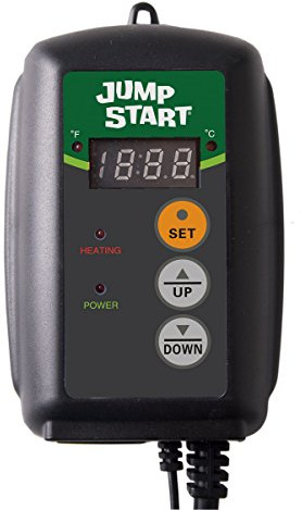 JumpStart Digital Thermostat Controller for Heat Mats, 6 Ft Cord, MTPRTC