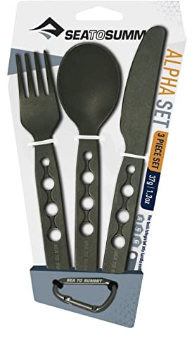 Sea To Summit Alpha Besteck-Set, Aluminium, 37 g, 3 Stück