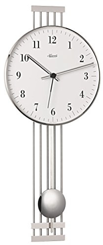 Moderne Wanduhr mit Funkwerk, Funkuhr, batteriebetrieben Hermle -Highbury II- 70981-000871