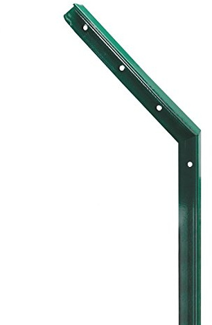 ITALFROM PALETTO Curvo A T in Ferro PLASTIFICATO Verde-Sezione mm 35x35x4-ALTEZZA 200 cm + curvatura