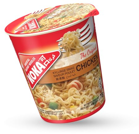 Koka Original Chicken Flavour Oriental Style Instant Noodles 12 Cups of 70 g