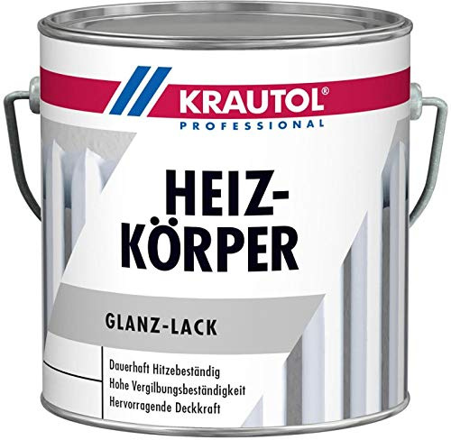 Krautol Heizkörperlack Acryl-Lack glänzend weiß, 2,5 Liter
