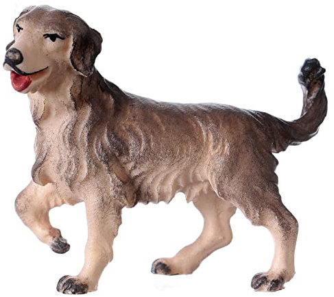 Schäferhund 12cm Mod. Original Pastore Grödnertal Holz