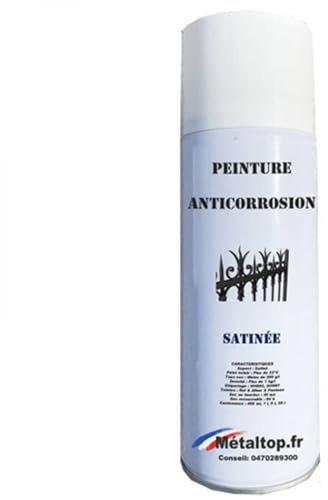 Metaltop - Peinture Anticorrosion - Brun terre de sienne - RAL 8001 - Bombe 400mL