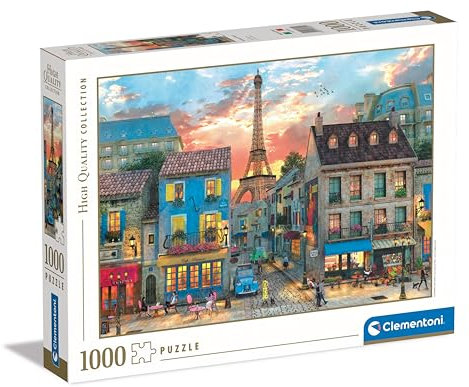 Clementoni - 39820 - Puzzle Collection - Streets of Paris - 1000 Pezzi - Puzzle Adulti, Puzzle Parigi, Orizzontale, Divertimento Per Adulti, Made In Italy