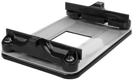 YAODHAOD Placa trasera de CPU, estante inferior de hierro para ventilador de radiador, para placa base AM4 AMD B350 X370 X470 A320 (soporte de CPU negro)