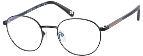 Botaniq Brille mit Sehstärke für Herren optional mit Sonnenbrillentönung oder Blaulichtfilter, Rund, gefertigt aus Edelstahl (inklusive Brillenetui)