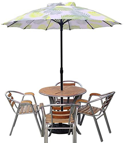 IUokLU Parasol Parasol De Jardin Mini Parasols De Patio Extérieurs, Parasol De Table Portable Autoportant Rond De 1,7 M, Parasol De Marché De Balcon De Plate-Forme De Plage, Multicolore en Option