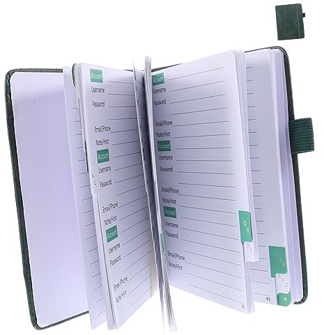 BCOATH Kleines Adressbuch Grün Telefon Adressorganizer Einfach Zu Bedienen Praktisch Für Zuhause Und Büro Kompakt Für Senioren Und Schnelles Nachschlagen Von Kontakten