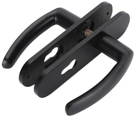 ZLXHDL Cerradura universal de manilla de puerta de interior, silenciosa con cuerpo de cerradura grande, construcción de aleación de aluminio y acero inoxidable para dormitorio