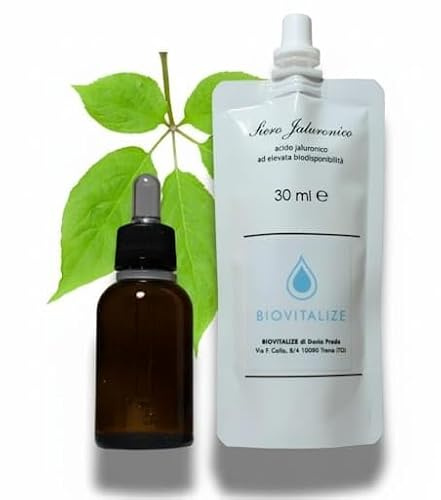 Biovitalize Gel Acido Ialuronico Salificato Stimolante ad alto dosaggio - Trattamento Idratante e Nutriente con estratto di Ginseng per collo, dècolletè e Viso in confezione Doypack richiudibile