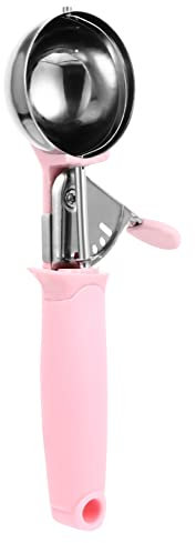 GLEAVI 1pezzi Cucchiaio Per Gelato in Acciaio Scavino Per Dessert Utensile Da Cucina Design Semplice Leggero e Facile Da Usare