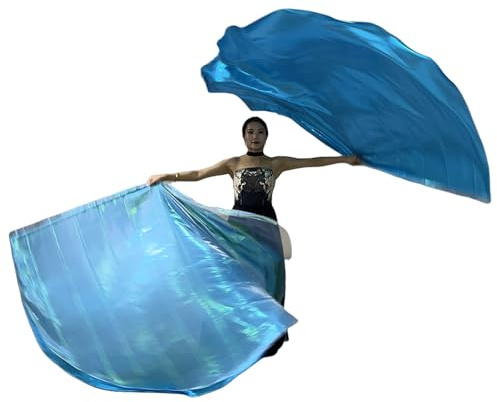 2 bandiere di preghiera per danza ammirata con asta scalabile semi cella adorazione ali bandiera di culto per ballerini di culto