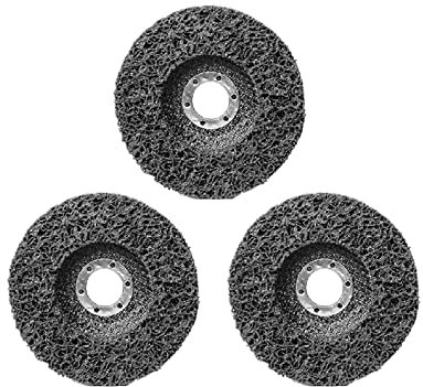Diamond Grinding Disc Polishing Strip Disc Abrasive Wheels Rust Remover Paint Clean Grinding Wheels For Motorcycles Grinder Disc(3pcs Black,125 x 22)