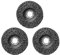 Diamant-Schleifscheibe Polierstreifenscheibe Schleifscheiben Rostentferner Lackreinige Schleifscheiben for Motorräder Schleifscheibe(3pcs Black,125 x 22)