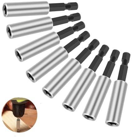 8 Soportes MagnéTicos Para Destornillador De BateríA Portabrocas MagnéTico De VáStago Hexagonal De 1/4 Porta Puntas Atornillador Imantadas Para Taladro EléCtrico De Mano