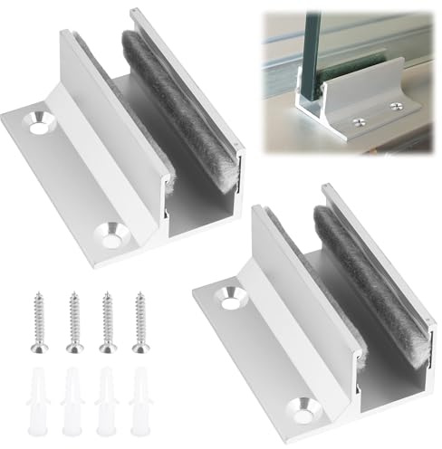 Glass Sliding Door Floor Guide Glass Clamp Shelf Support Sliding Door, Glasregal Aluminiumlegierung Rollführung Für Schiebetüren, Zubehör Für Schiebetüren, Halterung Für Glas Schiebetür Bodenführung