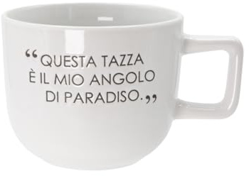 KASANOVA Tasse Jumbo 500 ml Quotes – En céramique avec inscription décorative, compatible micro-ondes et lave-vaisselle, idée cadeau parfaite (blanche)