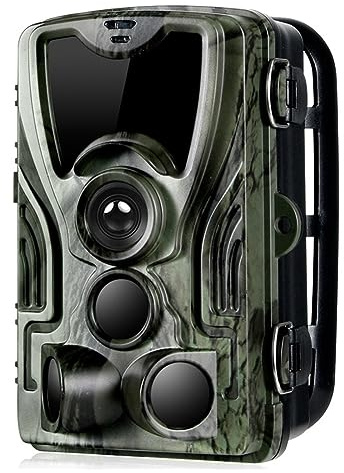 ZGJIAJU Fotocamera da Caccia con Batteria al Litio Trappole Fotografiche Impermeabili Sorveglianza Selvaggia Facile Chiaro