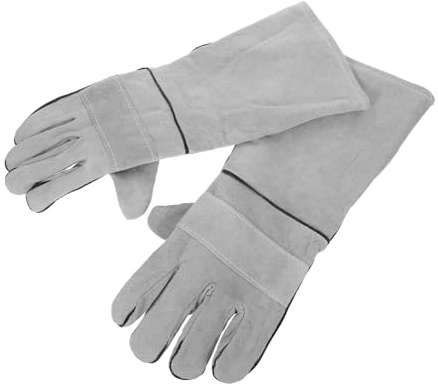 Toyvian Moufles Anti-Morsure et Anti-griffures pour Toilettage de Chats et Dressage de Chiens, Protection Résistante la Chaleur, Longueur 45 Cm, en Tissu Flexible, Usage pour Animaux