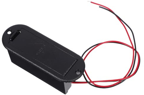 iplusmile Caja para Batería 9v De Guitarra Cable De Conexión, Estuche Profesional Horizontal De Plástico, Adecuado para Aplicaciones Musicales | Cable de Conexión de Batería, Guitarra con Pastilla Electrónica, Servicio Prolongado
