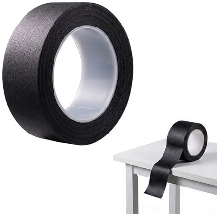 Cinta aislante negra 50m, 1 rollo de paquete múltiple, para cargas ligeras a medias, resistente al agua, UV, ideal para uso interior y exterior, alta durabilidad y adherencia fuerte