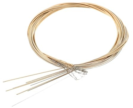 DECORNIJIA Cuerdas de Mandolina 8 Piezas de Acero Inoxidable y Cobre Fosforado, Diseño Fácil de Cambiar y Accesorios para Mandolina Profesionales