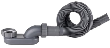 Einfach zu installierendes P Siphon, flexibles Abflussrohr für Badewanne, Dusche, Spar Badewanne, Duschabflussrohr, flexibel