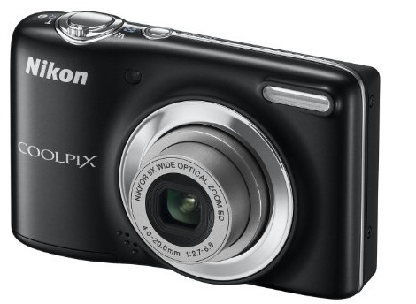Nikon Coolpix L25 Digital Camera - Black (10.1MP, 5x Optical Zoom) 3 inch LCD