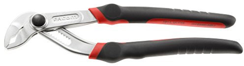 FACOM - Pince Multiprise Entrepassée - 181A.25CPE - Verrouillage de Sécurité - Bouton de Réglage - Crémaillère 12 Positions - Tête Affinée Denture Autoserrante - Résistance à la Torsion et Flexion