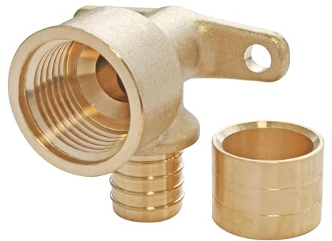SOMATHERM FOR YOU, Applique à glissement femelle PER Ø12, coude femelle 15/21, montage facile, résistance à la corrosion, corps en laiton, norme NF, compatible tubes PER, pression max 10 bars