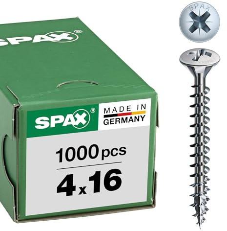 SPAX Linsensenkkopf 4.0x 16 Vollgewinde Pozidriv 2 Wirox-Silber mit Bewertung