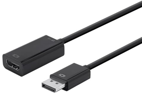 Monoprice DisplayPort 1.2a to 4K HDMI Active Adapter, Black