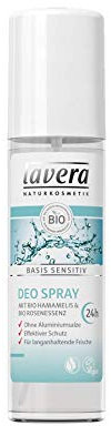 lavera Deodorant Spray 24h Deo ∙ Organic Witch Hazel & Rose Essence ∙ Vegan ✔ Organic Skin Care ✔ Natural & Innovative Cosmetics ✔ 75ml