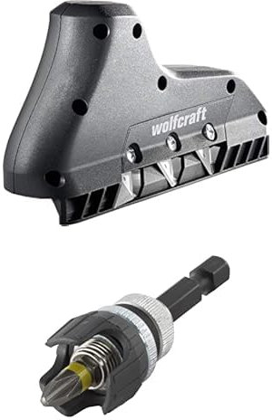wolfcraft 3-fach Kantenhobel inkl. Schraubvorsatz tiefenbegrenzten Verschrauben von Gipskarton