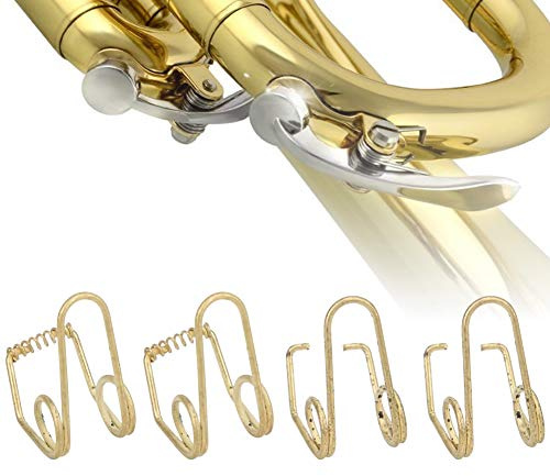 20pcs Stainless Steel Portable Trumpet Water Key Springs, Trumpet Accessories, Replacing The Old/Broken One for Repairing Trumpet