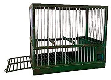 Piumer - Gabbia per reclamo C2 verde mimetico, con cassetto e griglia