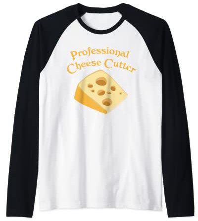 Cortador de queso profesional Farter Fart Bromas divertido regalo Camiseta Manga Raglan
