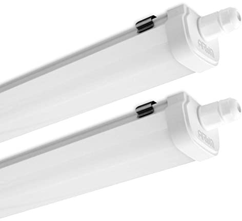 2 Reglettes LED Panama 40W 120 cm 4000K IP65 Eclairage Garage, Parking, Intérieur/Extérieur, Bureau, Atelier